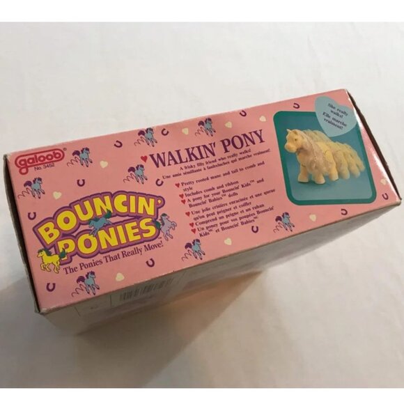 1989 Bouncin Ponies Walking Pony Toy by Galoob - Picture 4 of 6